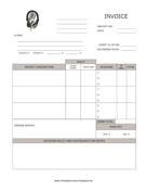 Voice Actor Invoice